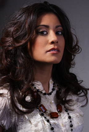 Female model photo shoot of larayna by Miranda Sarty, makeup by Teresa Michele