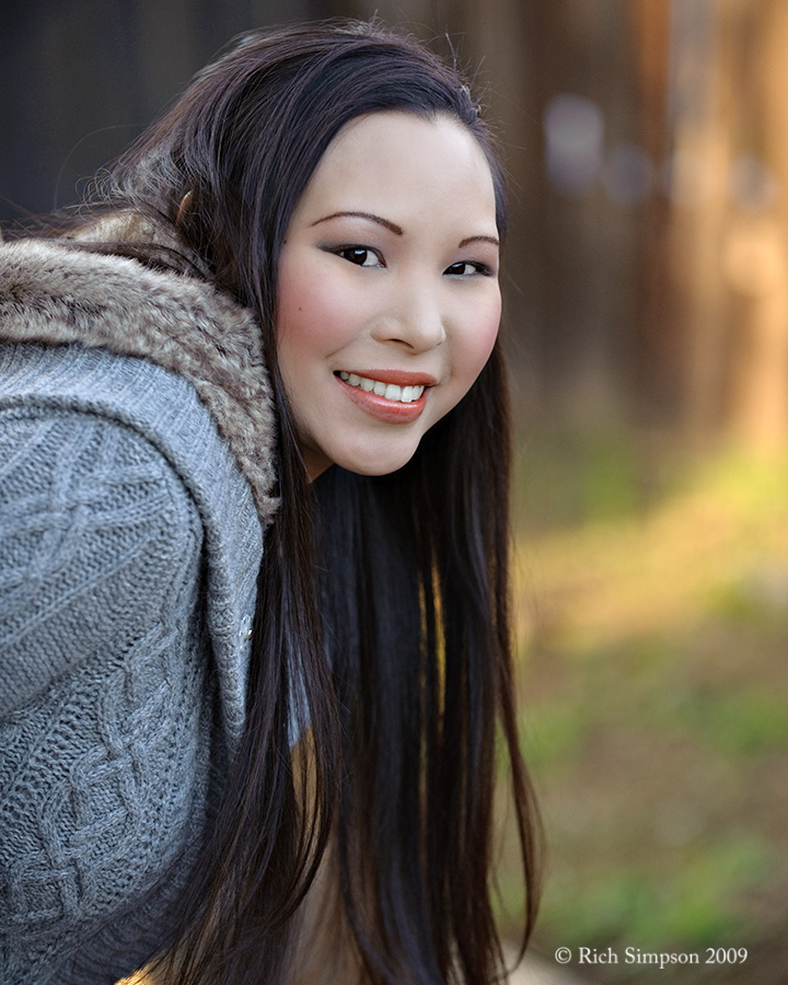 Female model photo shoot of Kristine Fong by Rich Simpson, makeup by Jonathan Reese
