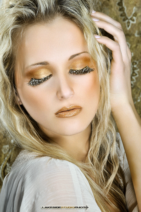 Female model photo shoot of Eva S by drdrew, makeup by Jenni Chorenziak