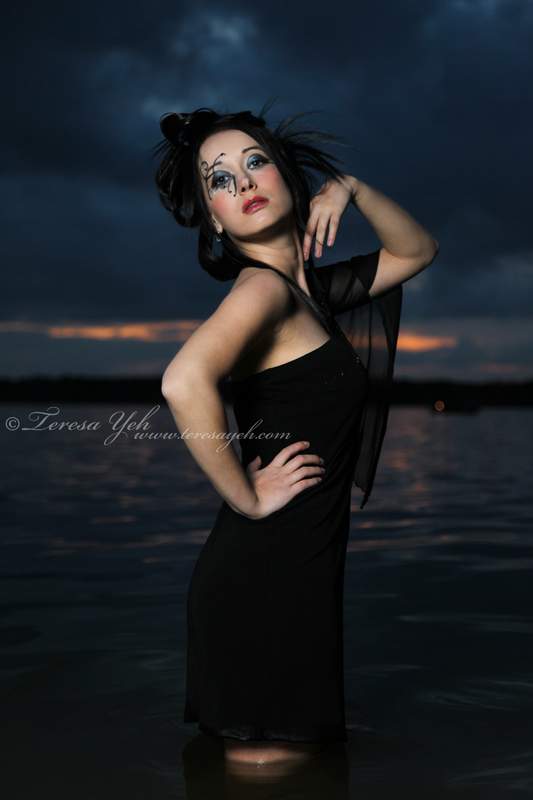 Female model photo shoot of Kat Blue in TX, hair styled by Brandy Stokes, makeup by Julia Snider