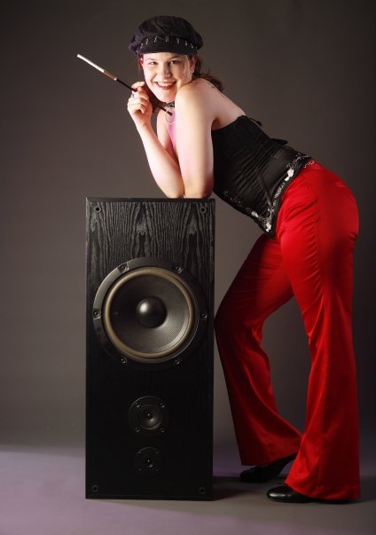 Female model photo shoot of DJ Vixen in Photo Studio