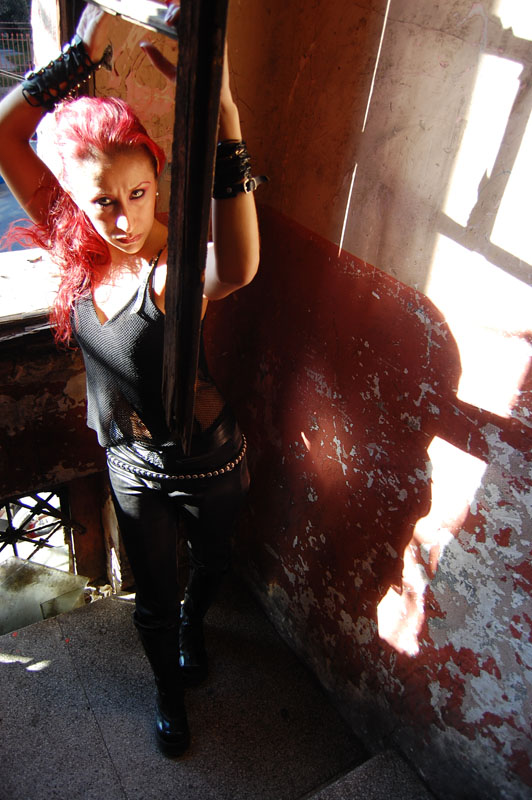 Male and Female model photo shoot of Ulises Marquez and LAMIA666 in Abandoned House