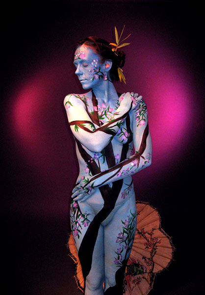 Female model photo shoot of Fire Pixie Body Art by Finger Photography in Santa Clara, CA