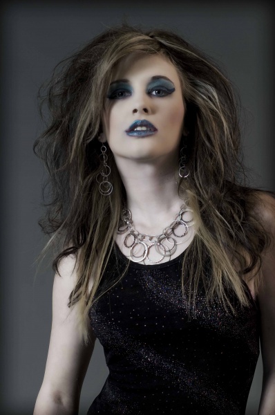 Female model photo shoot of Meagan Nikole by Christi Falls Photo, makeup by Make Up By Messe Noire