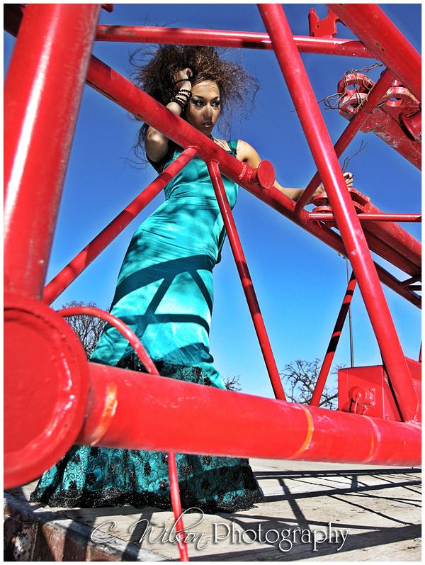 Female model photo shoot of Jae Daniels by C Wilson Photography in Wasteland, makeup by JaeD Artistry