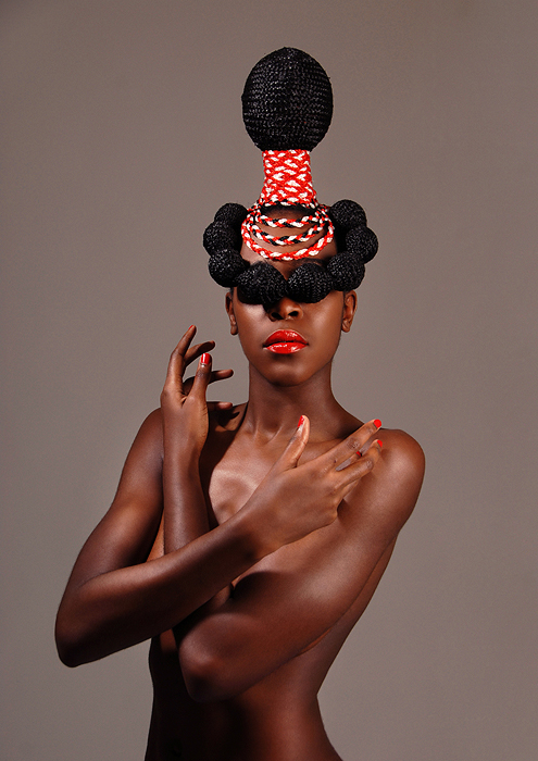 Female model photo shoot of Chi Kalu by Titus Powell in London , hair styled by Angela - Plummer , makeup by Lauren make up