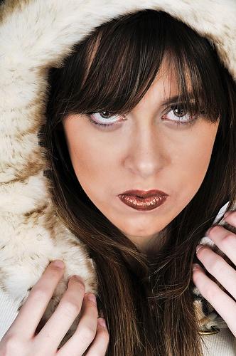 Female model photo shoot of melody-makeup artist in croft & campbell studio-harrison twp., mi