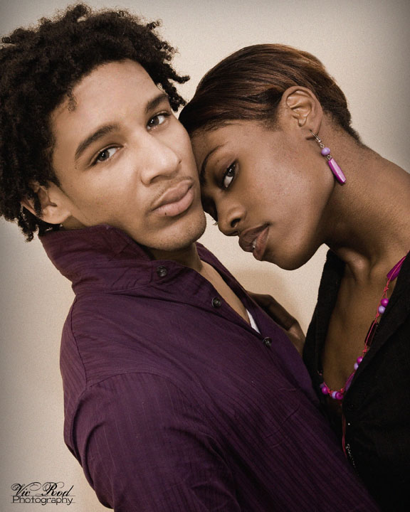 Female and Male model photo shoot of Tioni D and Jamall Evans by Vic Rod Photography in Virginia Beach M&G