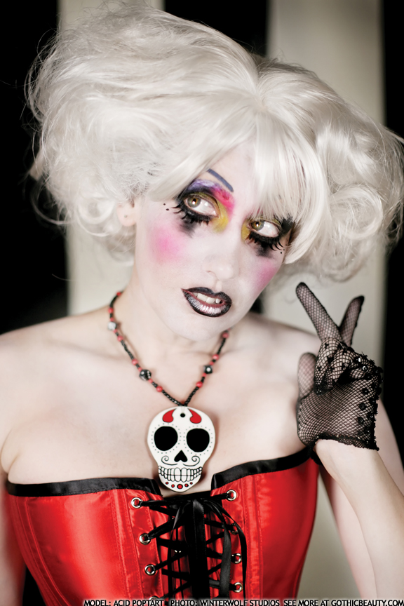 Female model photo shoot of Acid PopTart by WinterWolf Studios in Studio, makeup by Ruby Randall