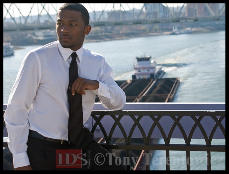 Male model photo shoot of CincyPhotography and Mikel Williams in Newport, KY (Bridge)