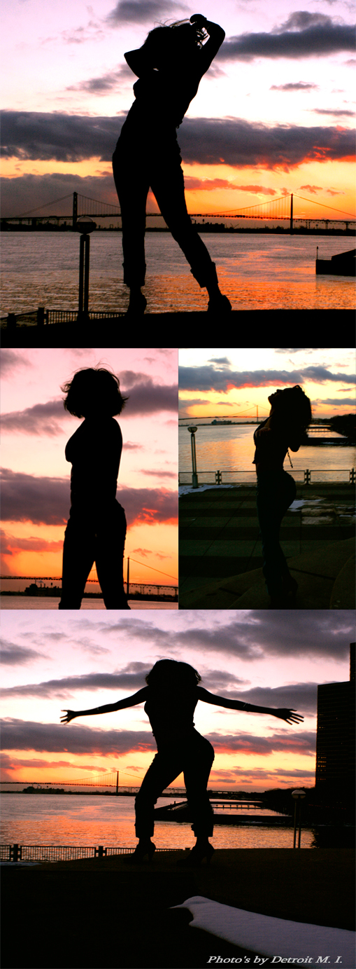 Male model photo shoot of Detroit MI in Detroit09     sunset shot