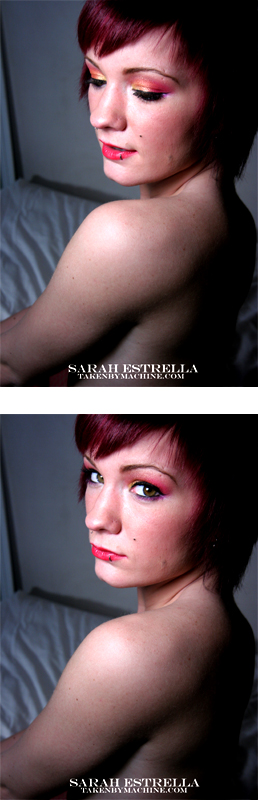Female model photo shoot of Sarah Estrella MUA in Seattle wa