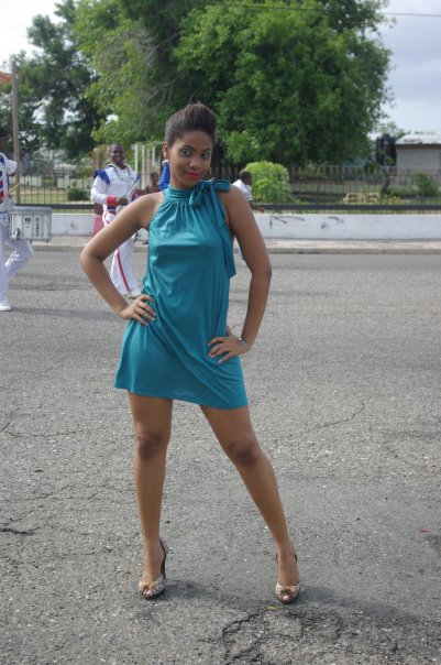 Female model photo shoot of Yaad Trendz Collection in Kingston, Jamaica