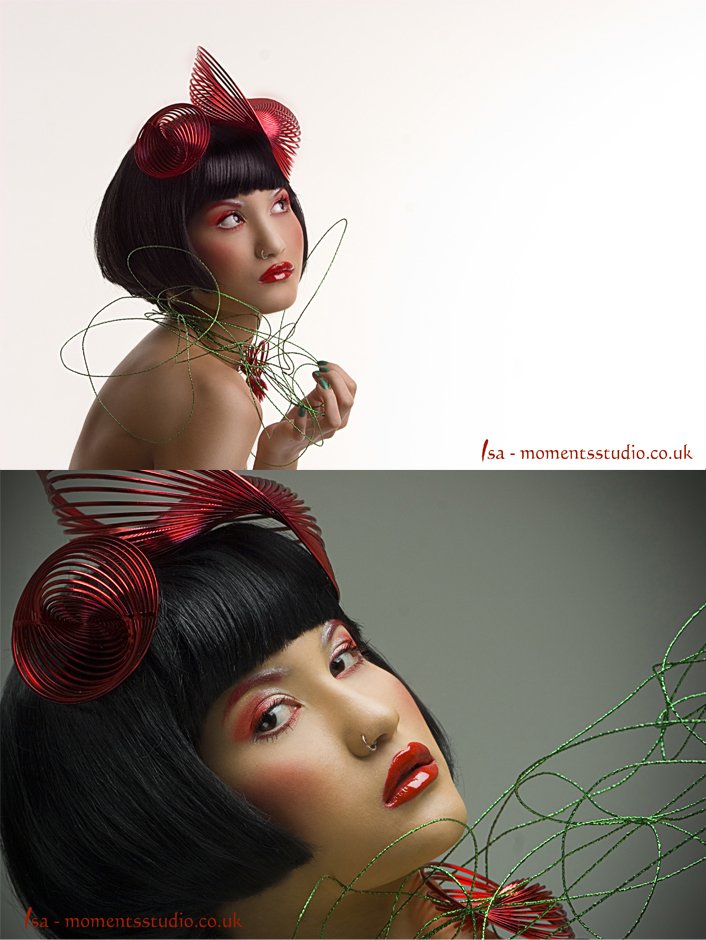 Female model photo shoot of Isa make up in uk, moments studio, surrey