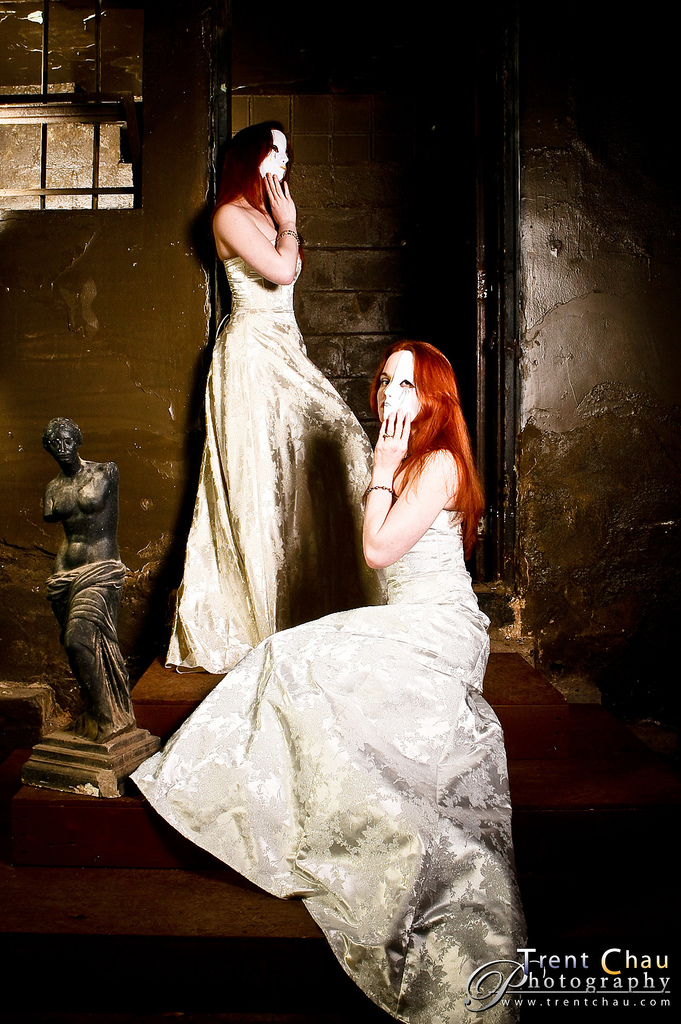 Female model photo shoot of SlvrSecrtanRedraleen   , Rosaleen_Wolf and The Silver Rose by Trent Chau Photography in Atlanta