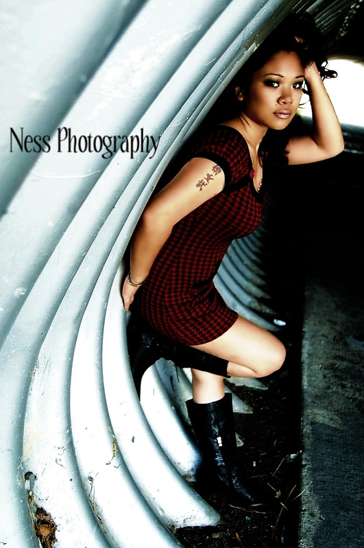 Female model photo shoot of Ness Photography and Janel Gabana in Virginia Beach, VA, makeup by Jennylyn G
