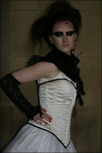 Female model photo shoot of Justine Diane McPherson in glasgow uni