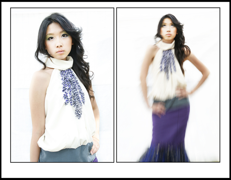 Female model photo shoot of Kaying Yang by Stephanie Hynes  in St. Paul, MN, makeup by Oskar Ly, clothing designed by Os C