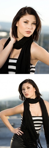 0 and Female model photo shoot of SARAH N and Jade Corinne  by K E S L E R in LA Studio, makeup by SARAH N