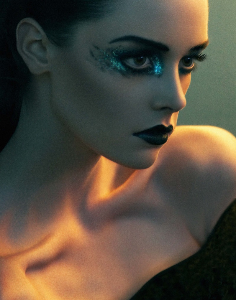 Female model photo shoot of Becky doney make-up art in London
