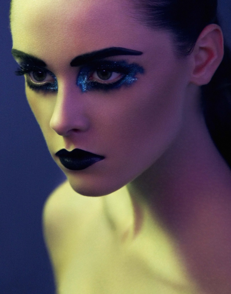Female model photo shoot of Becky doney make-up art in london