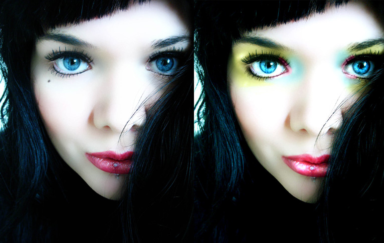 Female model photo shoot of Automatic Eyes Editing
