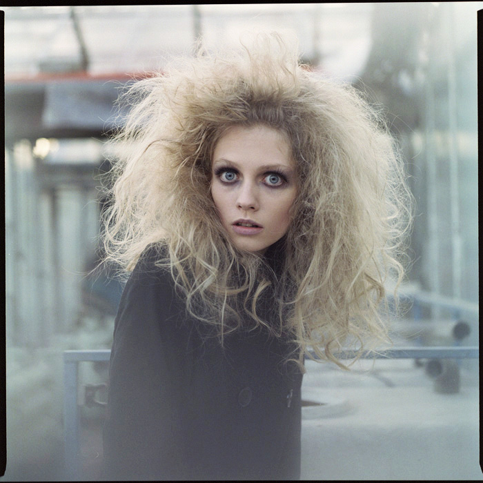 Female model photo shoot of Alex Mru by Piotr Debski , hair styled by Emil Z