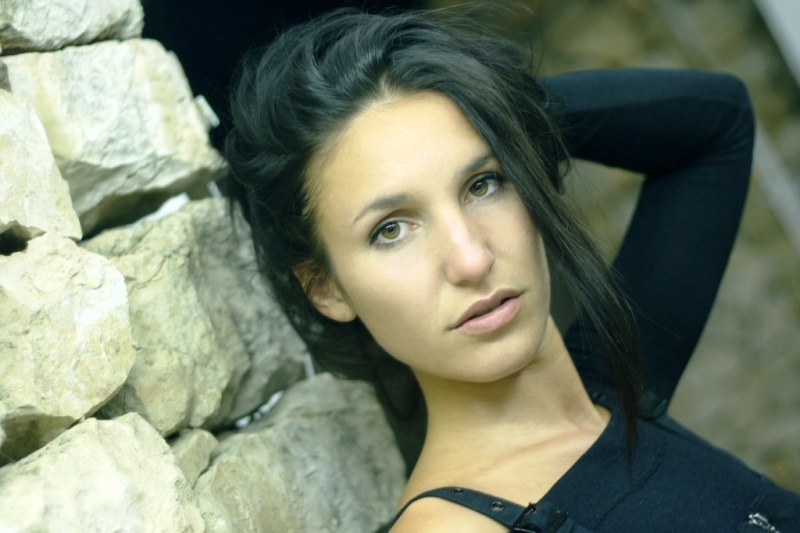Female model photo shoot of leptirica in croatia