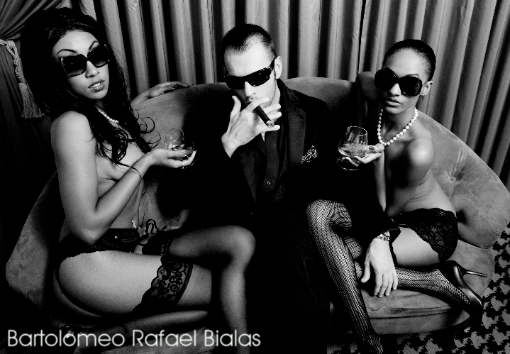 Male and Female model photo shoot of Bartolomeo Rafael, Dayzz and AnikaMichelle702 by Burak Angunes in Las Vegas, makeup by Brianne A