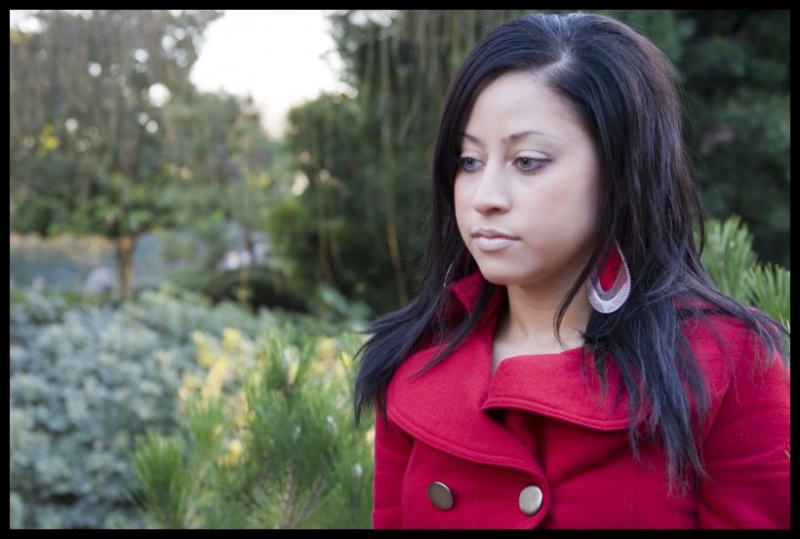 Female model photo shoot of Iris C by Vic Verma Photography in Japanese Garden
