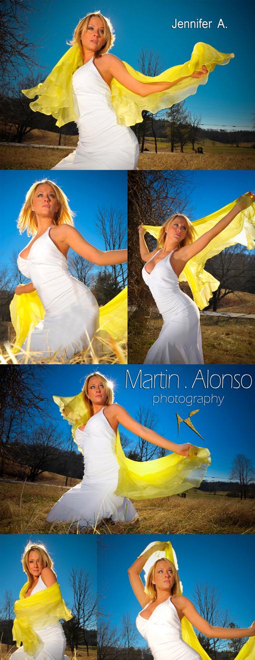 Female model photo shoot of Jennifer Mosley by Martin Alonso in Tiger, GA