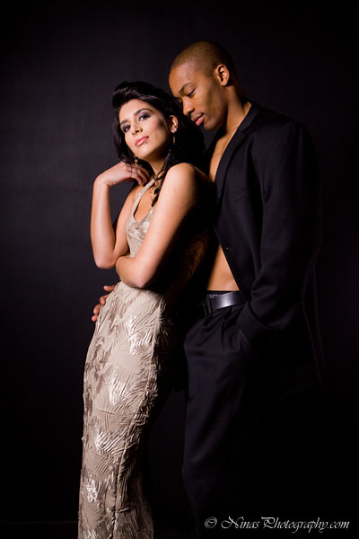 Female and Male model photo shoot of NinasPhotography, Ginny Raff and QS Alexander, makeup by Aimee Jadore