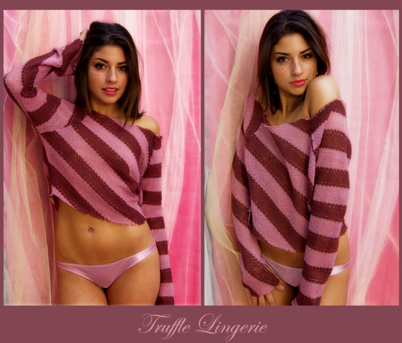 Female model photo shoot of Truffle Lingerie