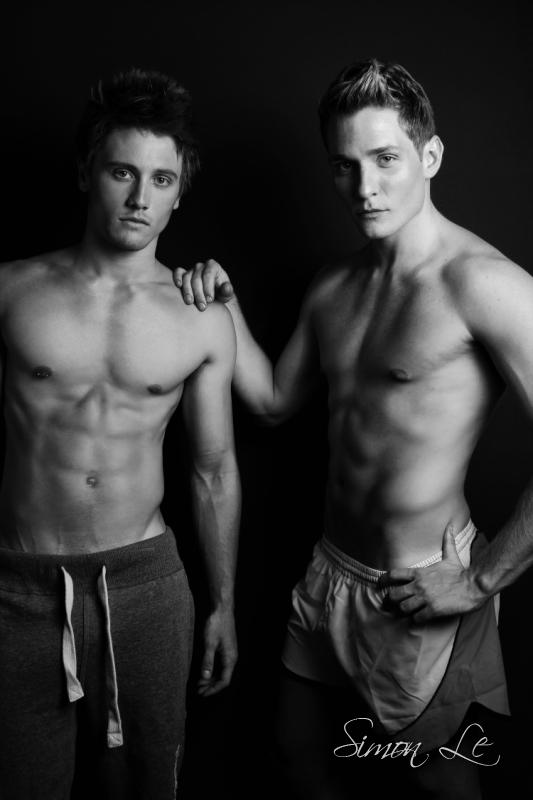 Male model photo shoot of Rhys James and Stefan Mogel in Sydney, NSW