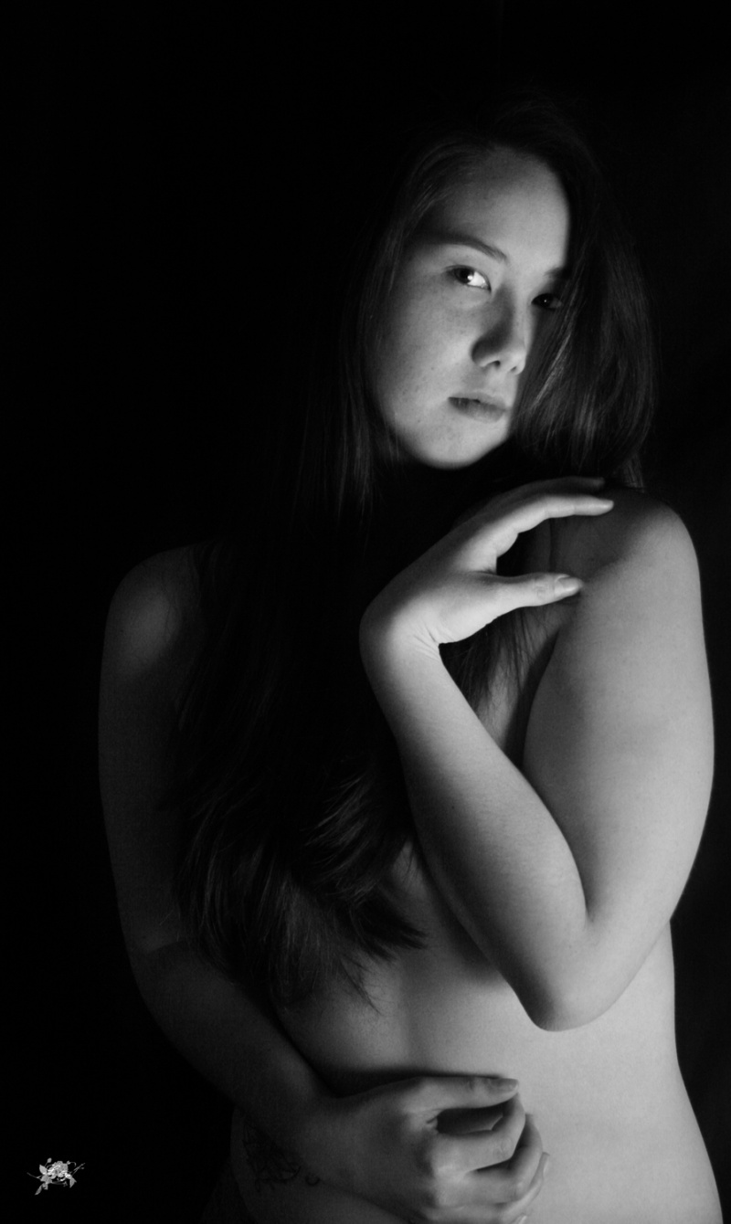 Female model photo shoot of Ha Ki by Lore-Li Photography in Jose's house