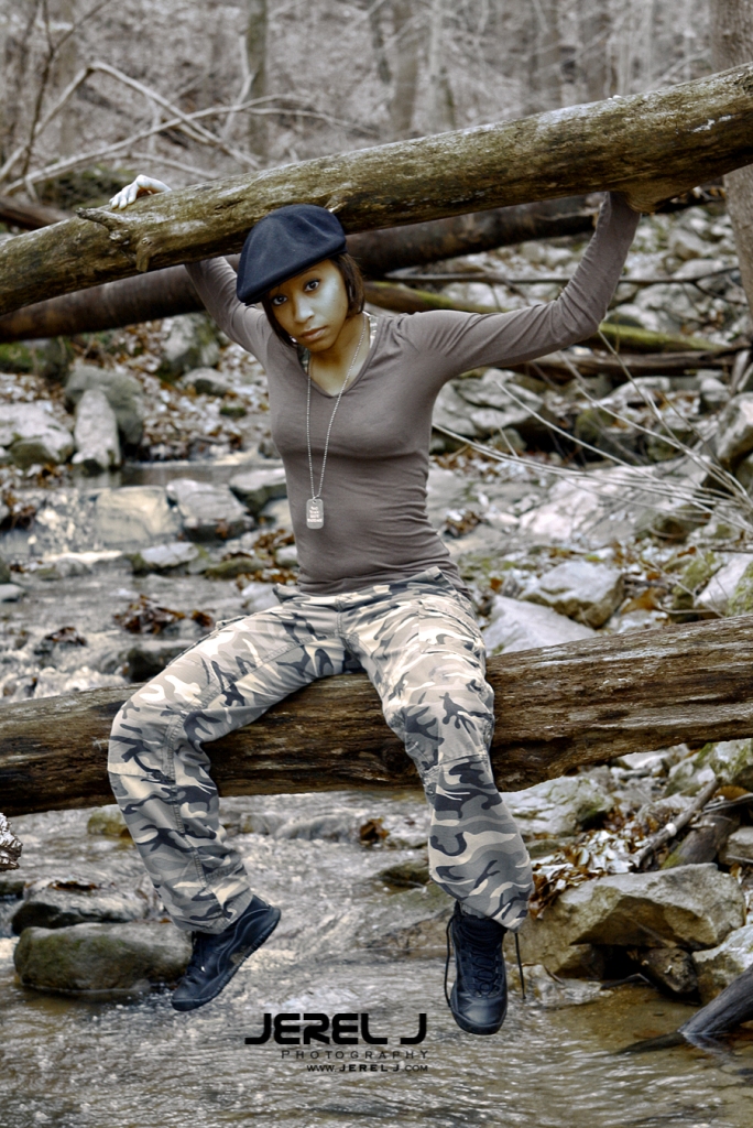 Female model photo shoot of Chavon Williams by Jerel J in Patapsco Park