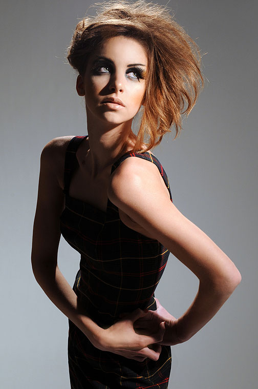 Female model photo shoot of Jennie Kay by Daniel Gagnon, makeup by Jennie Kay