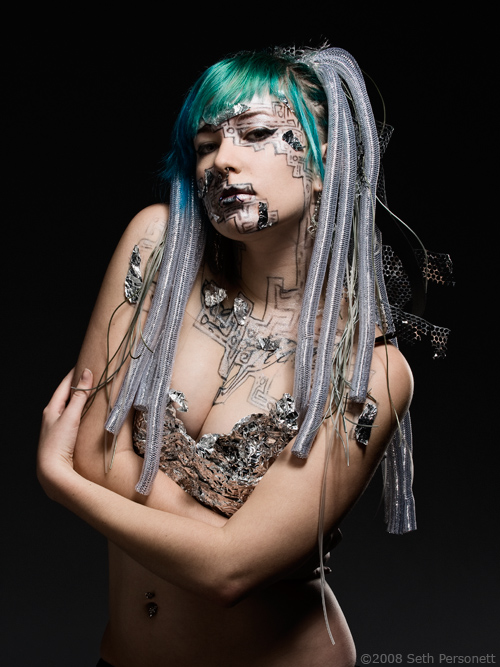 Female model photo shoot of fractale faces in RIT