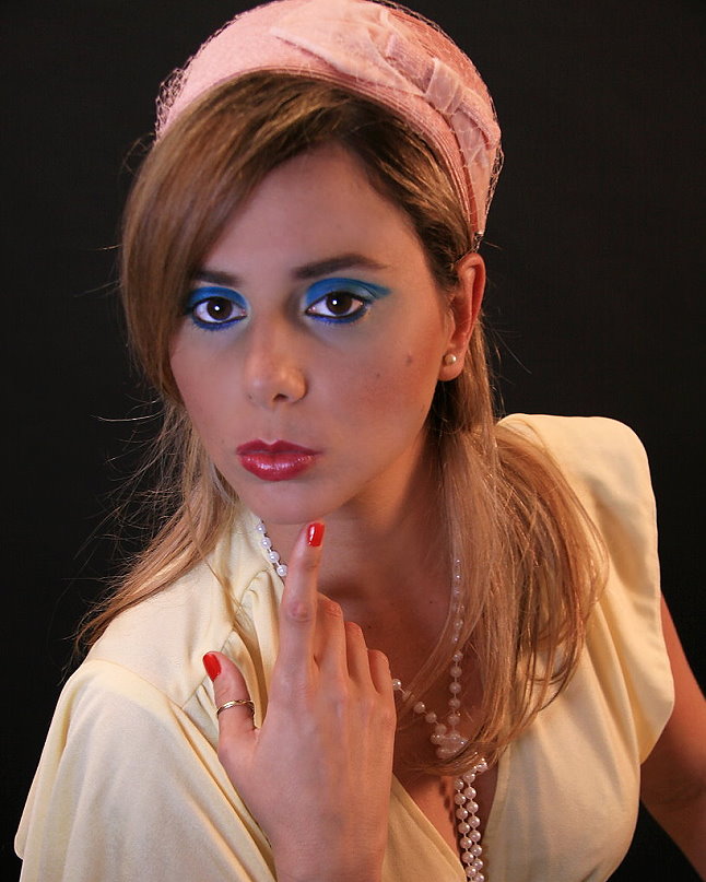 Female model photo shoot of Star Make-up in Studio
