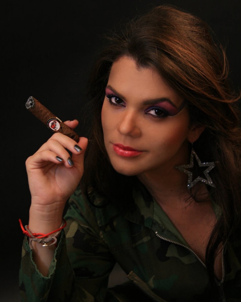 Female model photo shoot of Star Make-up by Alan Pedroso in Studio