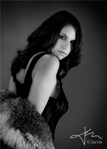 Female model photo shoot of April Daez by Jarvis in Jarvis Studio