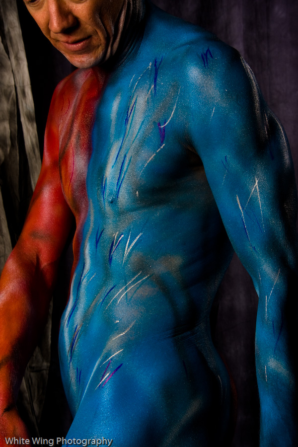 Male model photo shoot of Extreme Body Art and justmeina by White Wing Photography