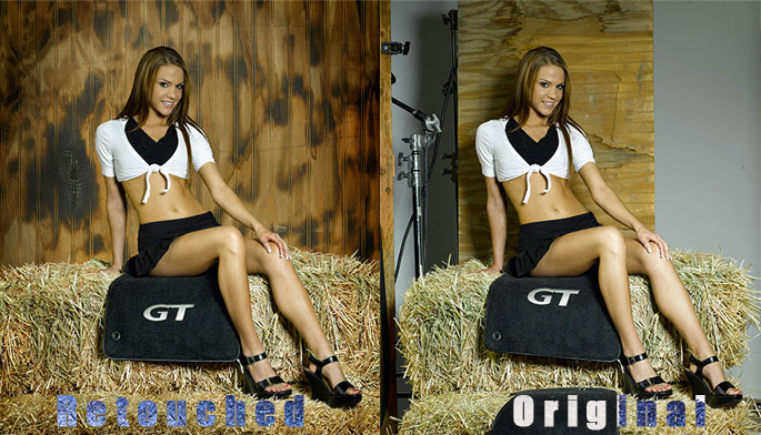 Female model photo shoot of 3 Lineas Retouching in Carpinteria Studio, CA