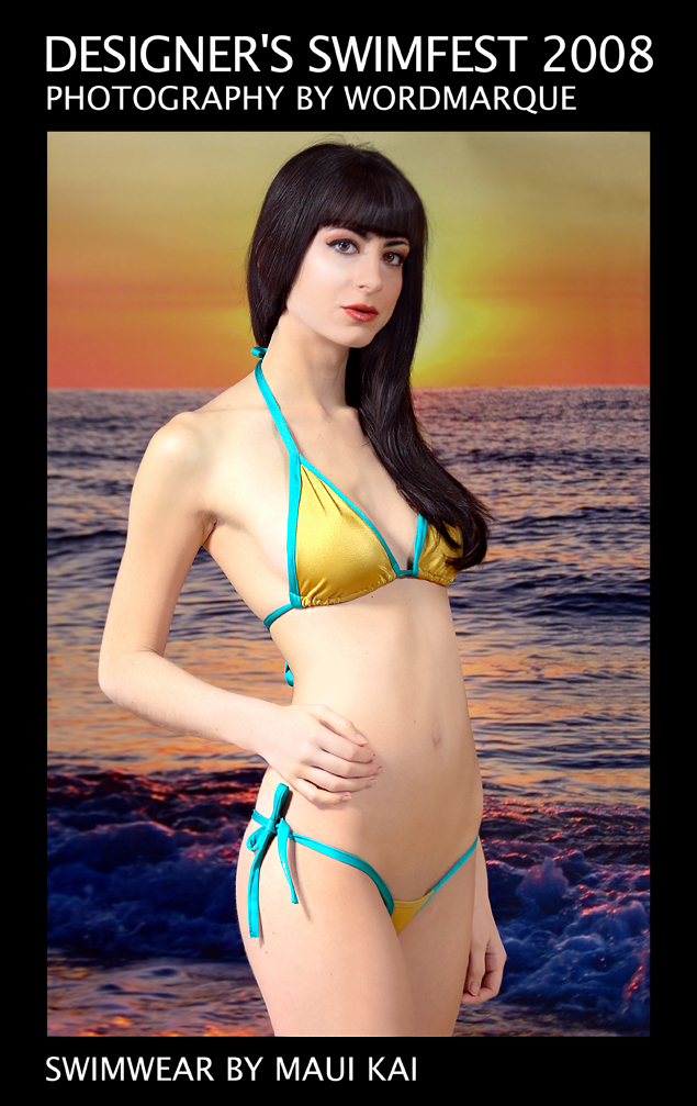 Female model photo shoot of Swimfest -- Maui Kai by Wordmarque