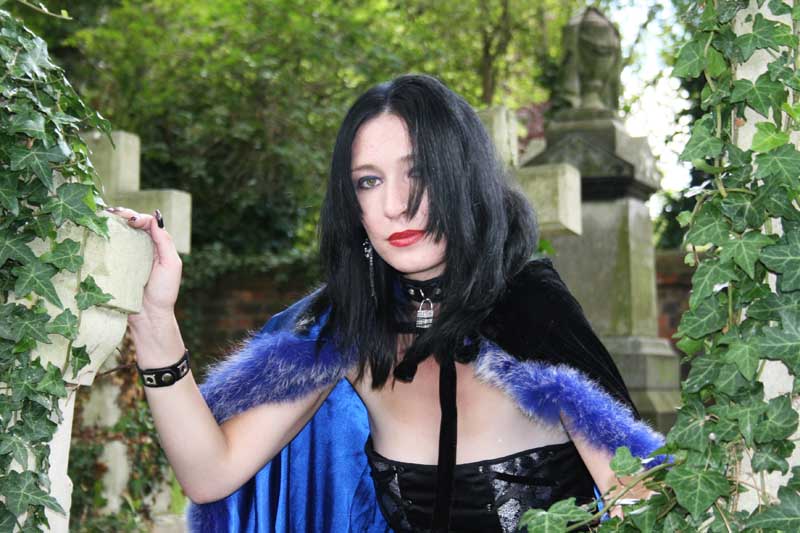 Female model photo shoot of gothickitten in Spalding Graveyard