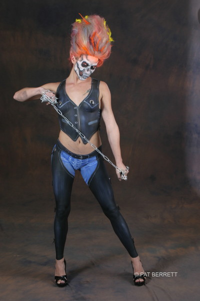 Female model photo shoot of KorinnaR in New Mexico Bodypainting Festival