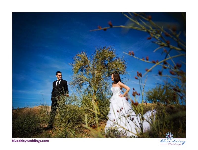 Female and Male model photo shoot of Blue Daisy Weddings, Justine14 and Brent Waldrep in Carefree, AZ, makeup by Stephanie Nault Makeup