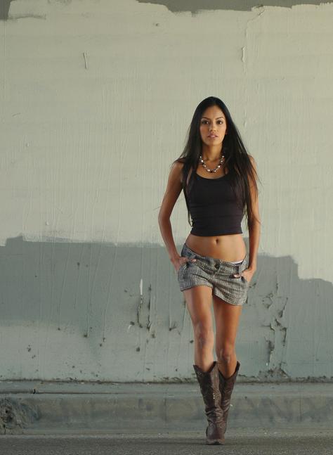 Female model photo shoot of Sandivel in Downtown LA