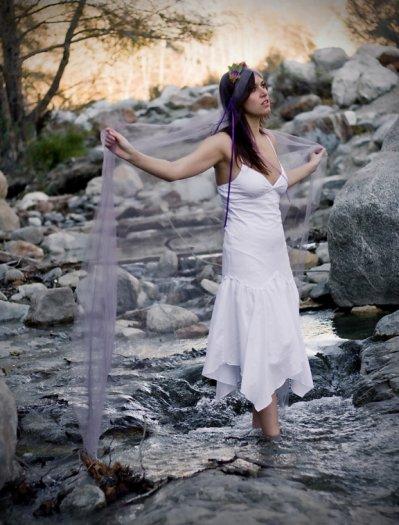 Female model photo shoot of Vanessa Crow in Mt. Baldy Creek,California