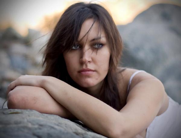 Female model photo shoot of Vanessa Crow in Mt.Baldy Creek, California